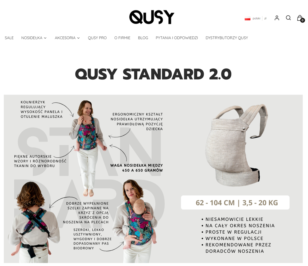 Nosidełko dla dziecka do 20 kg - komfort noszenia nawet przy większej wadze