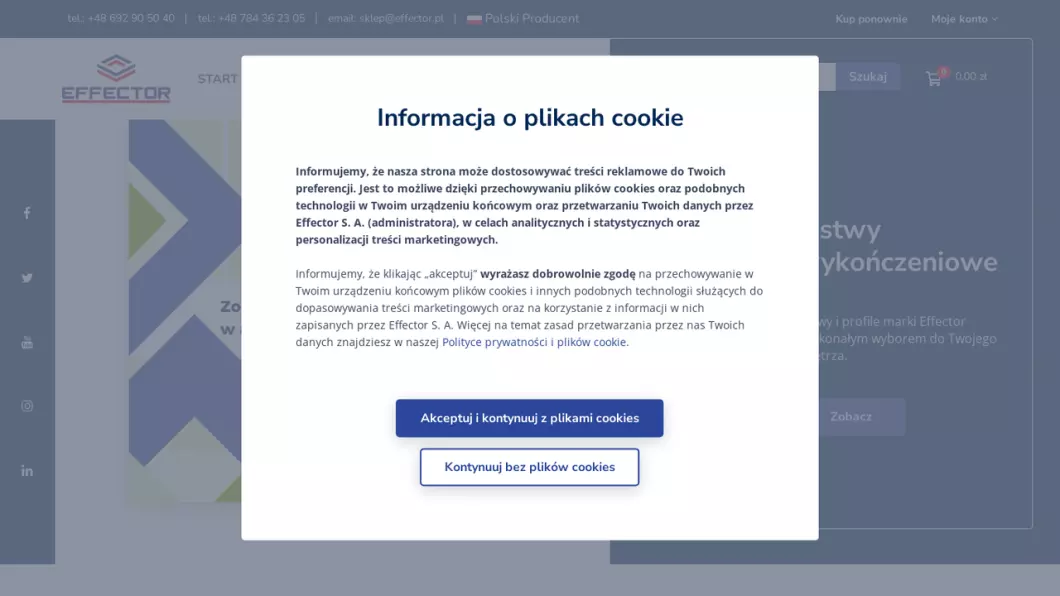Zrzut ekranu strony