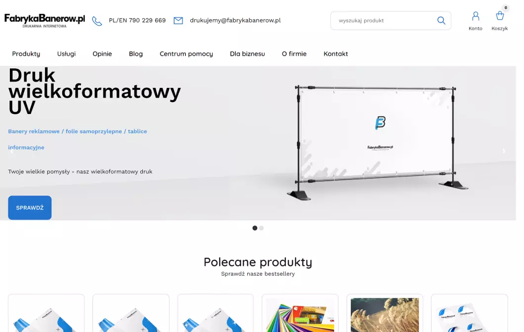 Zrzut ekranu strony